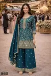 Veena By Mrudangi Chinon Best Readymade Palzzo Suits Wholesale Shop In Surat
